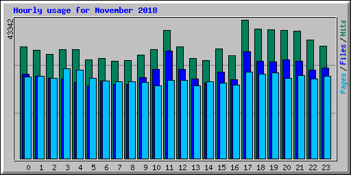 Hourly usage for November 2018