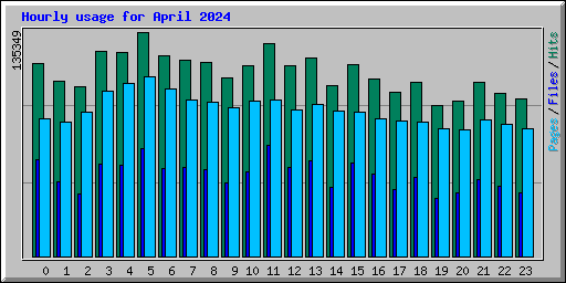 Hourly usage for April 2024