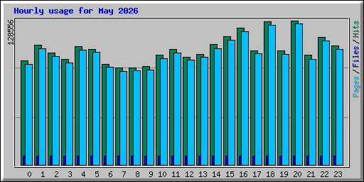Hourly usage for May 2026
