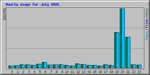 Hourly usage for July 2026